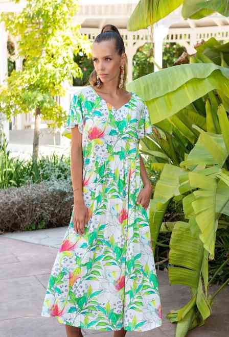 -30 23NI-940/2V Vestido M,L,XL,2XL(4), 122 cm, viscosa | fresh-cotton.com