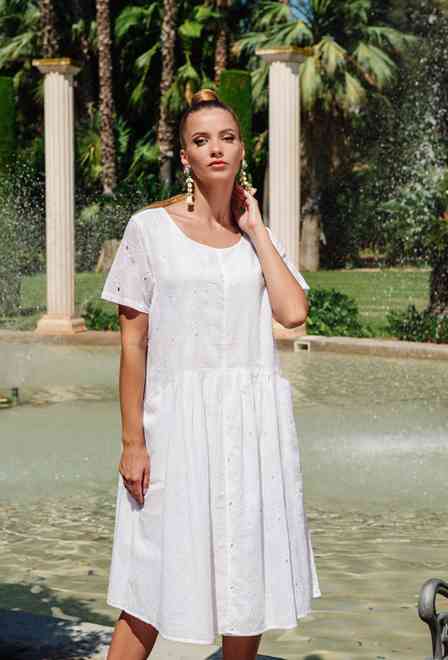 PROMO 23F-827/11C Vestido L,XL,2XL(3), 108 cm, algodon | fresh-cotton.com