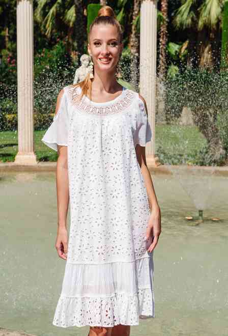 PROMO 23F-828 C Dress M,L,XL,2XL(4), 106 cm, cotton | fresh-cotton.com