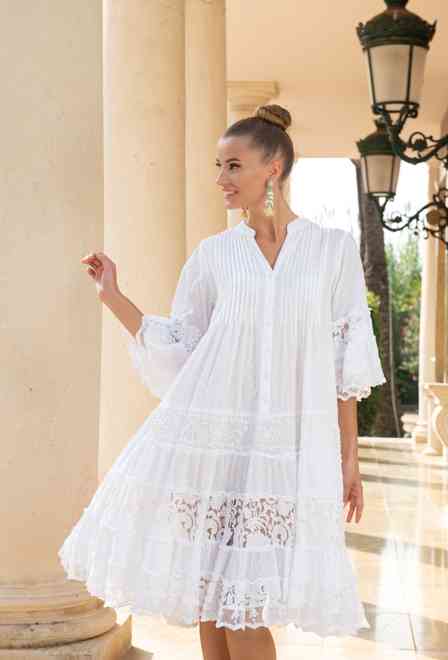 23A-741/1C Dress M,L,XL,2XL(4), 105 cm, cotton | fresh-cotton.com