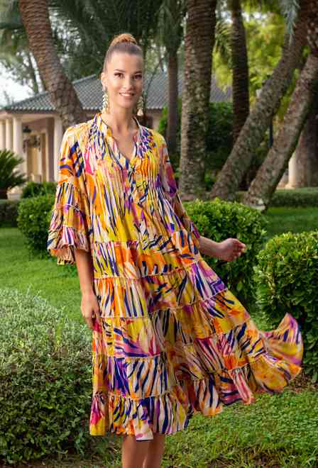 PROMO 23A-744/29S Dress M,L,XL,2XL(4), 115 см, silk/poliester | fresh-cotton.com