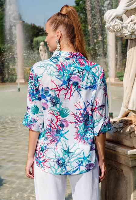 23A-700/7C Блуза M,L,XL(3), 73 см, хлопок | fresh-cotton.com