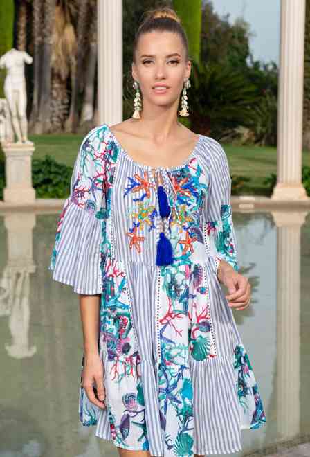 23A-723/1C Dress S,M,L (3), 100 cm, cotton | fresh-cotton.com