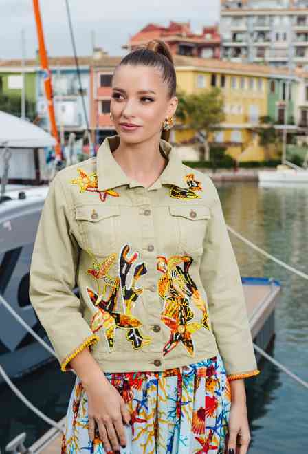 PROMO 23A-764C Chaqueta, algodon, S,M,L(3), 56 cm | fresh-cotton.com