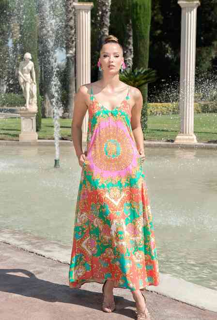 -20 4006 EF-4 RC Dress, free size (2), crepe rayon. 145 cm | fresh-cotton.com