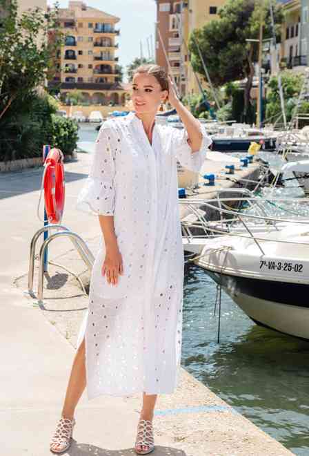 -20 4079 EF black C Tunica, S/M,L/XL(2), algodon. 132 cm | fresh-cotton.com