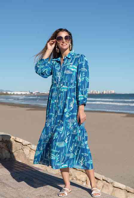 5221 A-25c Vestido M/L (2), algodon, 125 cm | fresh-cotton.com