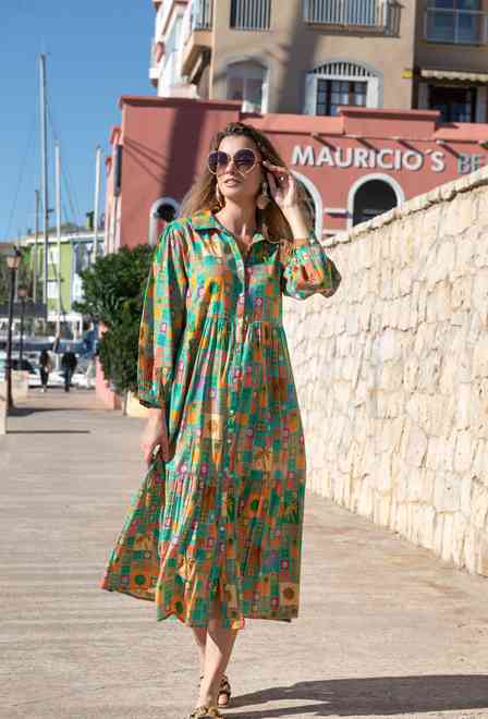 5221 A-1c Vestido M/L (2), algodon, 125 cm | fresh-cotton.com