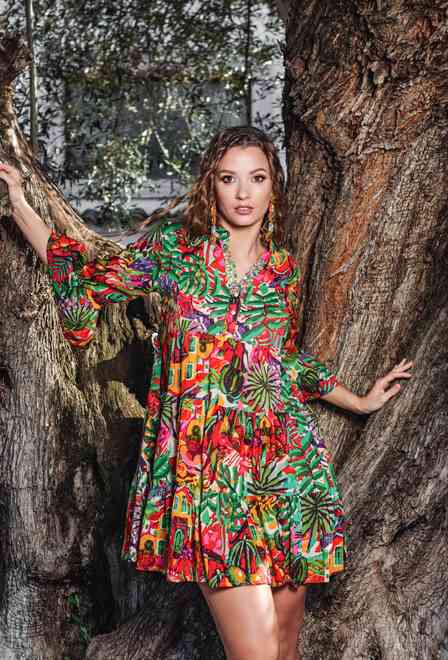 5210 A-23c Dress L/XL (2), cotton, 90 cm | fresh-cotton.com