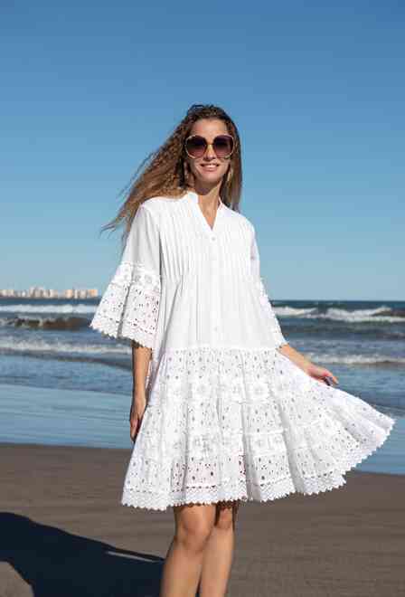 5065 F white C Dress XL/2XL (2), cotton, 100 cm | fresh-cotton.com