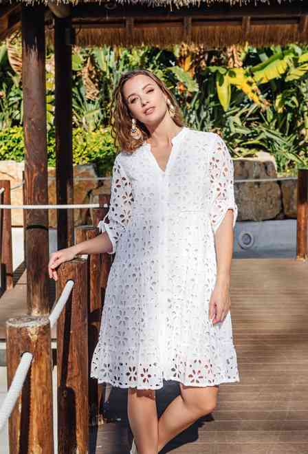 5069 F white Cm Dress XL,2XL (2), cotton, 100 cm | fresh-cotton.com