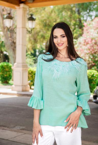 promocion 7.50e 2062 A-2C Blusa L,XL,2XL(3). algodon, 70 cm | fresh-cotton.com