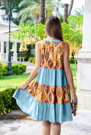 2250 A-88C Сарафан S,M,L(3), хлопок, 95 cm | fresh-cotton.com