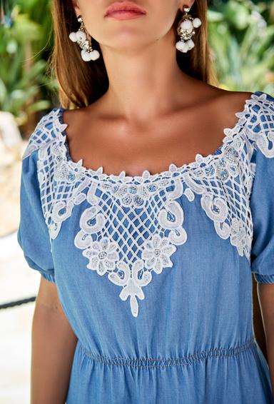 2563 A-5J Платье S,M(2), хлопок, 103 cm | fresh-cotton.com