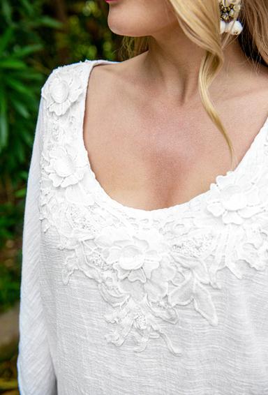 2061 A-5C Blouse 2XL,3XL,4XL(3), cotton, 72 cm | fresh-cotton.com