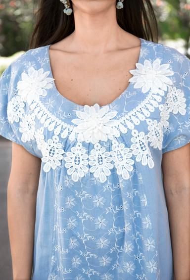 2567 A-5L Платье 3XL,4XL,5XL(3), хлопок/лен, 105 cm | fresh-cotton.com