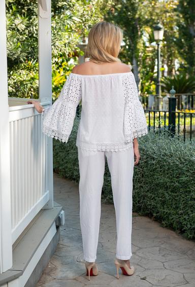 21A-248/2 L Trousers S,M,L(3), 98 cm, linen | fresh-cotton.com