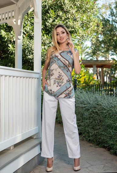 21A-248/2 L Trousers S,M,L(3), 98 cm, linen | fresh-cotton.com