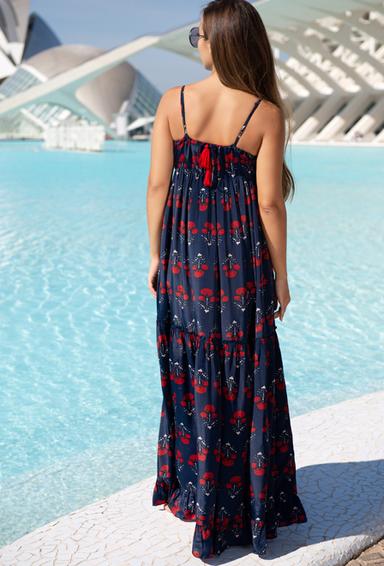 21A-205 S Сарафан free size (2), 141 см, шелк | fresh-cotton.com