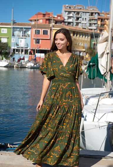 21A-209/3 V Dress M,L,XL,2XL(4), 139 см, viscose | fresh-cotton.com