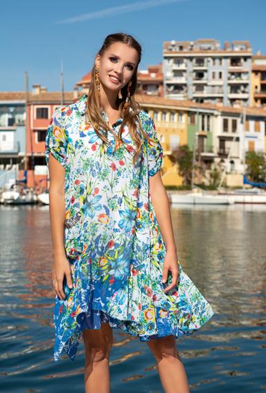 21NI-319 SH Платье L,XL,2XL(3), 92-95 см, шифон | fresh-cotton.com
