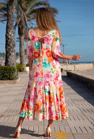 21NI-365/3 V Платье M,L,XL,2XL(4), 126 см, вискоза | fresh-cotton.com