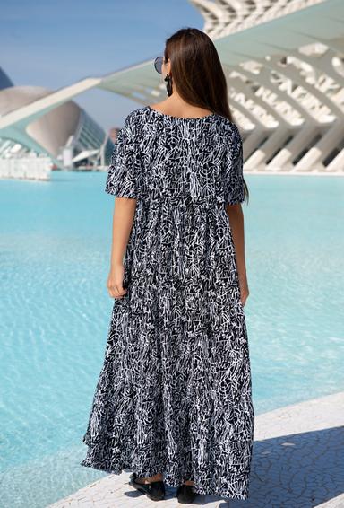 21NI-369 V Dress M/L, XL/2XL (2), 136 cm, viscose | fresh-cotton.com