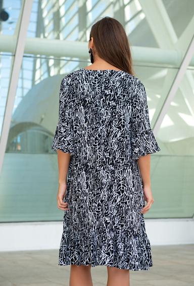 акцiя 6.5е. 21NI-325 V Сукня L,XL,2XL,3XL(4), 100 см, віскоза | fresh-cotton.com