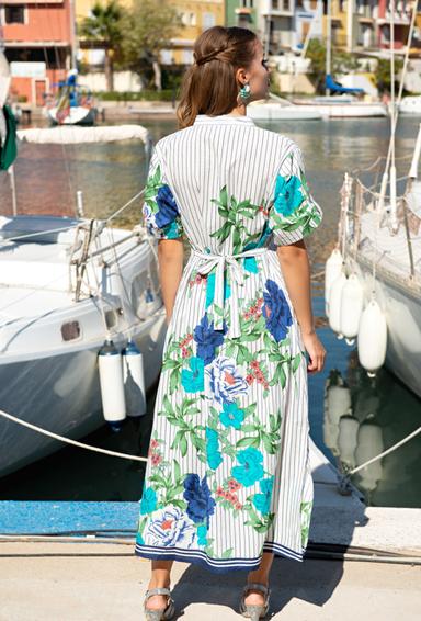 21NI-371 C Dress S,M,L,XL(4), 132 cm, cotton | fresh-cotton.com