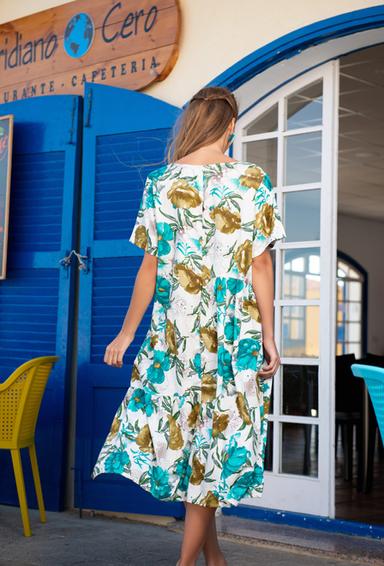 21NI-333 V Dress XL,2XL,3XL(3), 120 cm, viscose | fresh-cotton.com