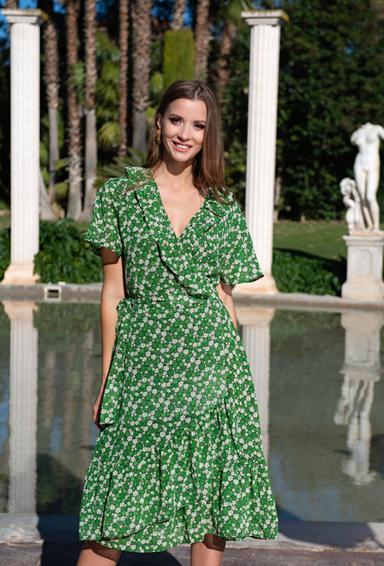 21A-250/3 SH small Dress M,L,XL(3), 116 cm, chiffon | fresh-cotton.com