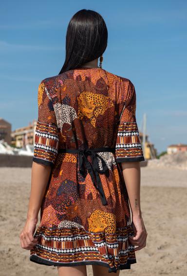 22A-421/5 V Vestido, talla unica (2), viscosa, 90 cm | fresh-cotton.com
