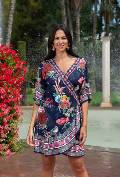 22A-421/5 V Vestido, talla unica (2), viscosa, 90 cm | fresh-cotton.com