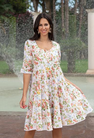 -30 22A-427/3 C Dress, M,L,XL,2XL(4), 100 cm, cotton | fresh-cotton.com