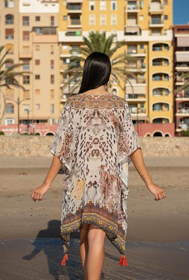 22NI-602 SH Туника free size (2), 90 см, шифон | fresh-cotton.com