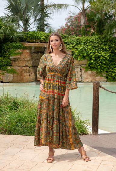 -30 22A-450/6 S Vestido talla unica (2), 123/135 cm, seda | fresh-cotton.com