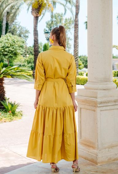 -30 4053 EF-gold CS Vestido, S/M, L/XL(4), algodon. 137 cm | fresh-cotton.com
