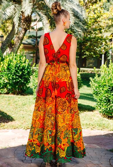 4212 A-31 C free size (2), хлопок. Платье, 139см | fresh-cotton.com