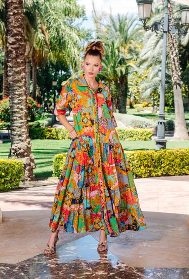 -30 4214 A-30 C Vestido, 139 cm L,XL,2XL,3XL(4), algodon. | fresh-cotton.com