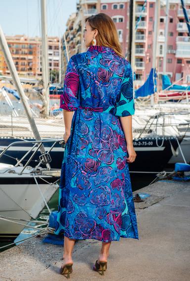 4217 A-38 C Vestido, M,L,XL,2XL(4), algodon. 132 cm | fresh-cotton.com