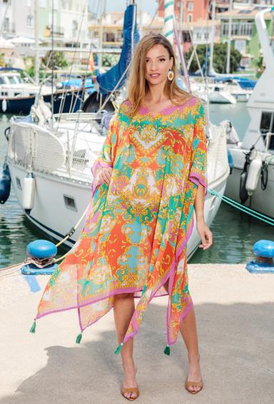 -20 4031 EF-18 SH free size (2), шифон. Туніка, 100 см | fresh-cotton.com