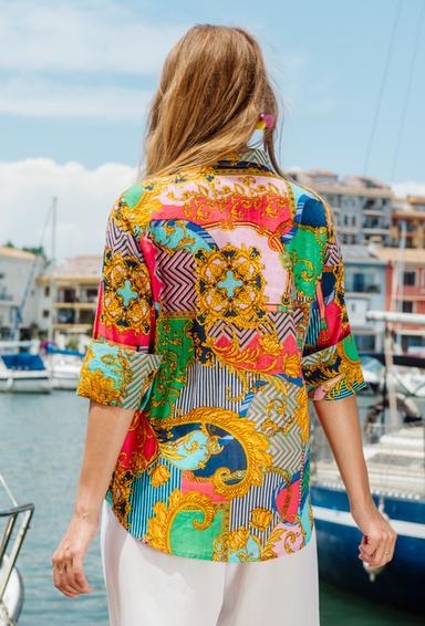 4201 A-37 C Blouse, S/M, L/XL(2), cotton. 72 cm | fresh-cotton.com