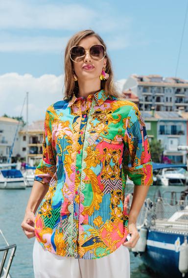 4201 A-37 C Blouse, S/M, L/XL(2), cotton. 72 cm | fresh-cotton.com
