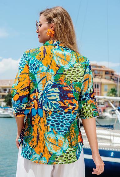4201 A-37 C Blouse, S/M, L/XL(2), cotton. 72 cm | fresh-cotton.com