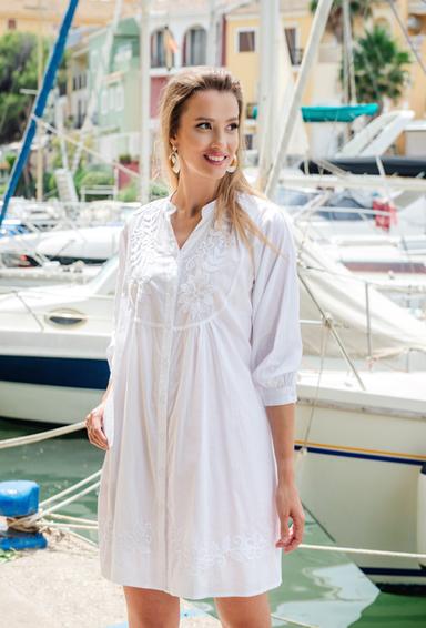 -20 4064 F white C Tunica, S,M,L,XL(4), cotton. 88 cm | fresh-cotton.com