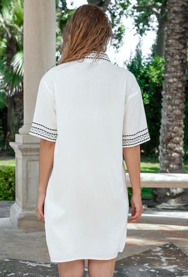 -30 4060 EF black V Vestido, S,M,L,XL(4), viscosa. 95 cm | fresh-cotton.com