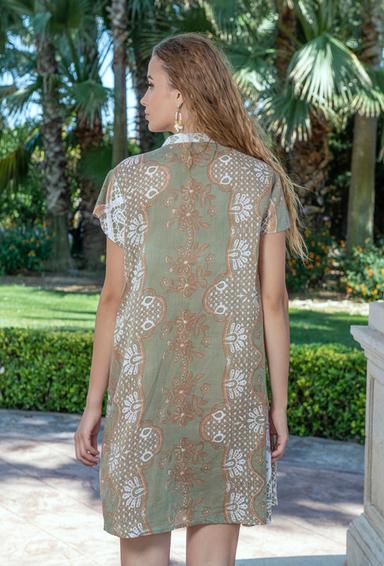 4231 A-39 C Dress, M,L,XL,2XL(4), cotton. 90 cm | fresh-cotton.com