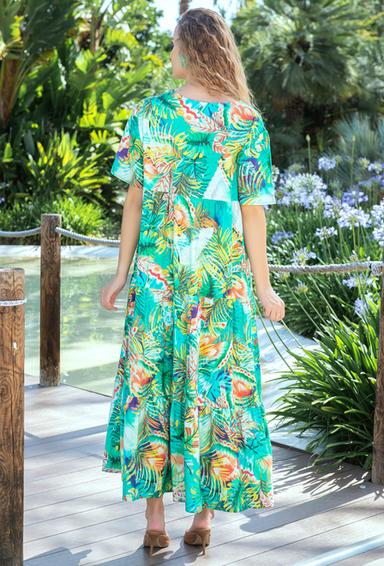-20 4051 EF-20 V Dress, S/M, L/XL (4), viscose. 133 cm | fresh-cotton.com