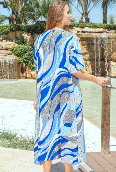 -20 4406 IN-22 V Dress, M/L, XL/2XL (4), viscose. 122 cm | fresh-cotton.com