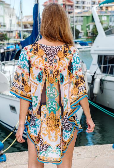 4030 EF-17 SH Tunica, talla unica (2), shifon de viscosa. 90 cm | fresh-cotton.com